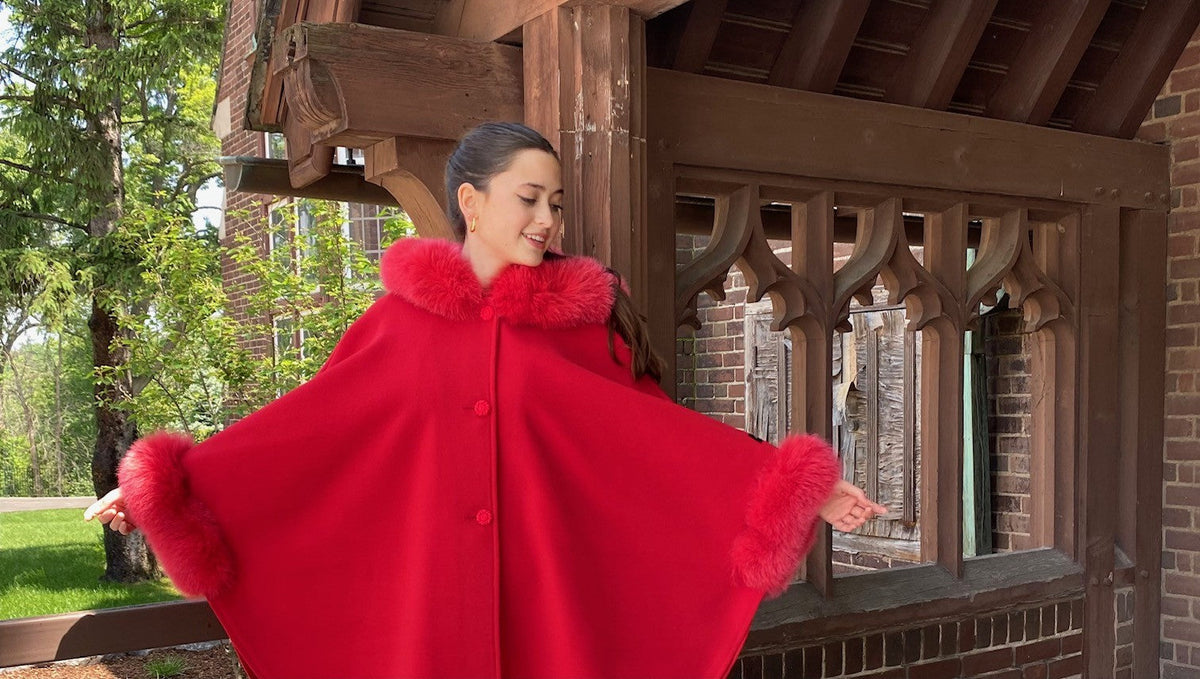 Cape collar Narrow line coat – L'AUBE BLANC