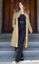 Load image into Gallery viewer, Lexi Coat- Cashmere & Wool Blend-Detachable Fox Hood