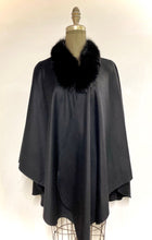 Load image into Gallery viewer, Clara - Easy Travel Wrap -50% Cashmere- Fur Trim