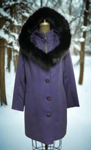 Load image into Gallery viewer, Taylor Coat -50% Cashmere & Wool Blend - Fox Hood