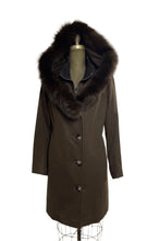 Load image into Gallery viewer, Taylor Coat -50% Cashmere & Wool Blend - Fox Hood