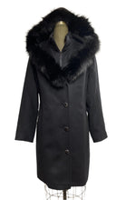 Load image into Gallery viewer, Taylor Coat -50% Cashmere & Wool Blend - Fox Hood