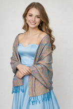 Load image into Gallery viewer, Silk and Cashmere Shawl -Paisley Collection