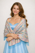 Load image into Gallery viewer, Silk and Cashmere Shawl -Paisley Collection