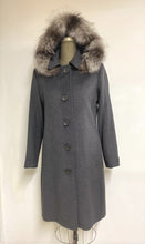 Load image into Gallery viewer, Carolina Classic Coat - 50% Cashmere & Wool Blend -Detachable Fox Hood