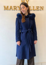 Load image into Gallery viewer, Lexi Coat- Cashmere & Wool Blend-Detachable Fox Hood