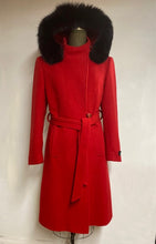 Load image into Gallery viewer, Lexi Coat- Cashmere & Wool Blend-Detachable Fox Hood