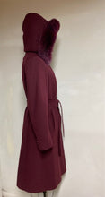 Load image into Gallery viewer, Lexi Coat-Merino Wool Blend-Detachable Fox Hood