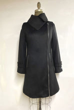Load image into Gallery viewer, Mayfair Coat Zipper Front - 50% Cashmere &amp; Wool Blend
