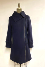 Load image into Gallery viewer, Mayfair Coat Zipper Front - 50% Cashmere & Wool Blend