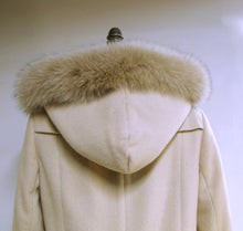Load image into Gallery viewer, Amanda Coat - Pure Virgin Merino Wool - Detachable Fox Hood