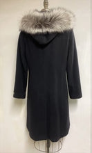 Load image into Gallery viewer, Elena Classic Coat - Cashmere & Wool Blend - Detachable Fox Hood