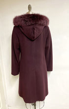 Load image into Gallery viewer, Elena Classic Coat - 50% Cashmere & Wool Blend - Detachable Fox Hood
