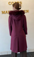 Load image into Gallery viewer, Elena Coat - 100% Pure Virgin Merino Wool - Detachable Fox Hood