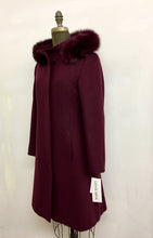 Load image into Gallery viewer, Elena Classic Coat - 50% Cashmere & Wool Blend - Detachable Fox Hood