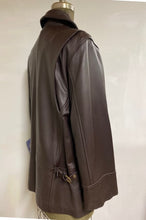 Load image into Gallery viewer, Men&#39;s Leather Car Coat- Style #AB109ZJ
