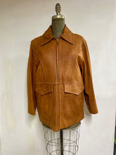Load image into Gallery viewer, Men&#39;s Leather Car Coat- Style #AB110ZJ
