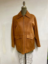 Load image into Gallery viewer, Men's Leather Car Coat- Style #AB110ZJ