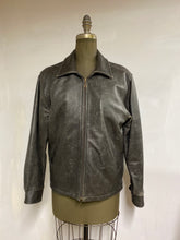 Load image into Gallery viewer, Men&#39;s Leather Bomber Jacket- Style #AB116ZJ
