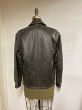 Load image into Gallery viewer, Men's Leather Bomber Jacket- Style #AB116ZJ