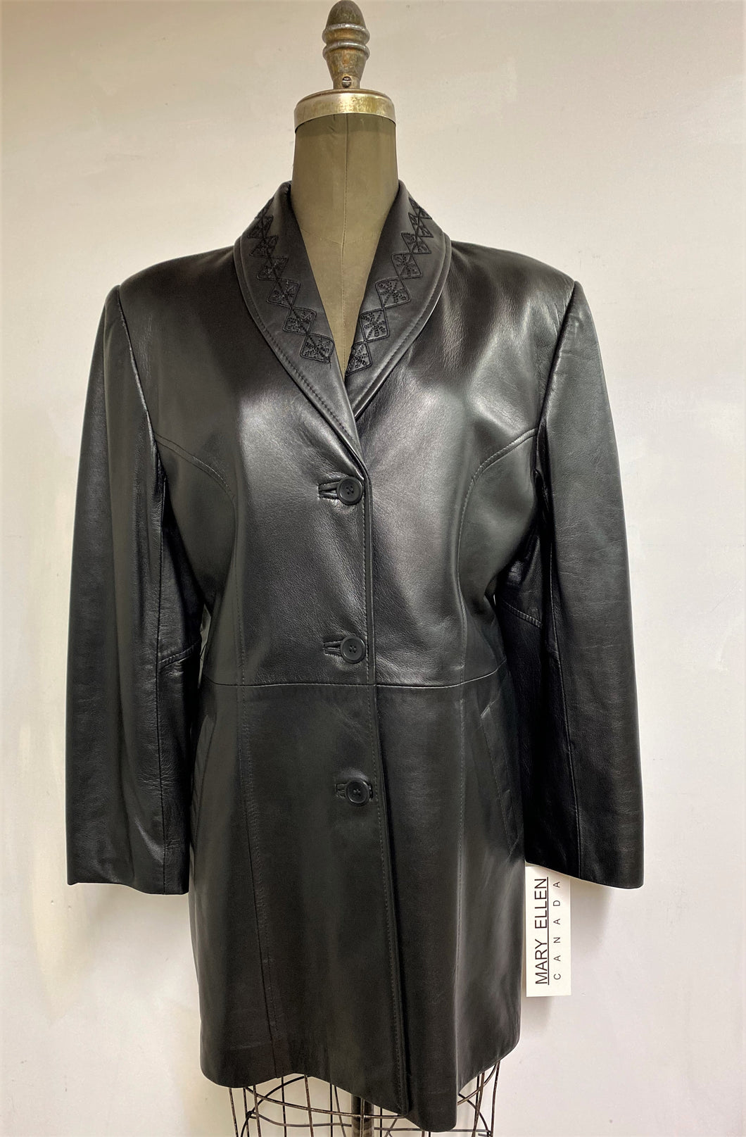 Women's Leather Jacket- Style #AB120BC