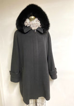 Load image into Gallery viewer, Esther Car Coat - Cashmere & Wool Blend - Detachable Fox Hood
