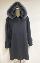Load image into Gallery viewer, Esther Car Coat - 50% Cashmere & Wool Blend - Detachable Fox Hood