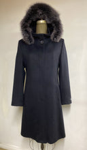 Load image into Gallery viewer, Elena Classic Coat - 50% Cashmere & Wool Blend - Detachable Fox Hood