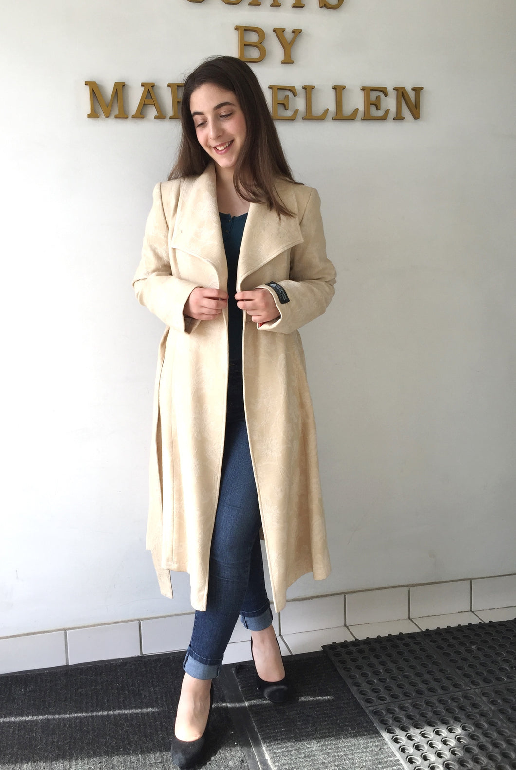 Daniela Wrap Spring Coat - Pure Virgin Wool