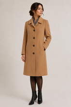 Load image into Gallery viewer, Jessica Knee Length Coat - Cashmere &amp; Wool Blend
