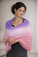 Load image into Gallery viewer, Silk and Cashmere Shawl - Ombre Collection
