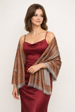 Load image into Gallery viewer, 100% Silk Shawl - Multi Colour
