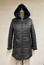 Load image into Gallery viewer, Wendy - Reversible Faux Fur Sheared Mink Car Coat
