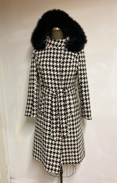 Lexi Coat-Merino Wool Blend-Detachable Fox Hood