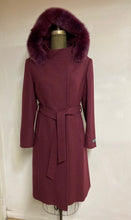 Load image into Gallery viewer, Lexi Coat-Merino Wool Blend-Detachable Fox Hood
