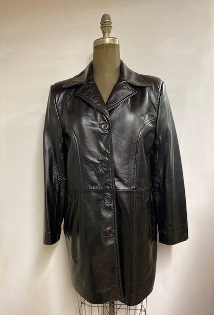 Women's Leather Jacket- Style #AB103BC