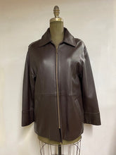 Load image into Gallery viewer, Men&#39;s Leather Car Coat- Style #AB109ZJ
