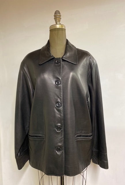 Women's Leather Jacket- Style #AB115BJ