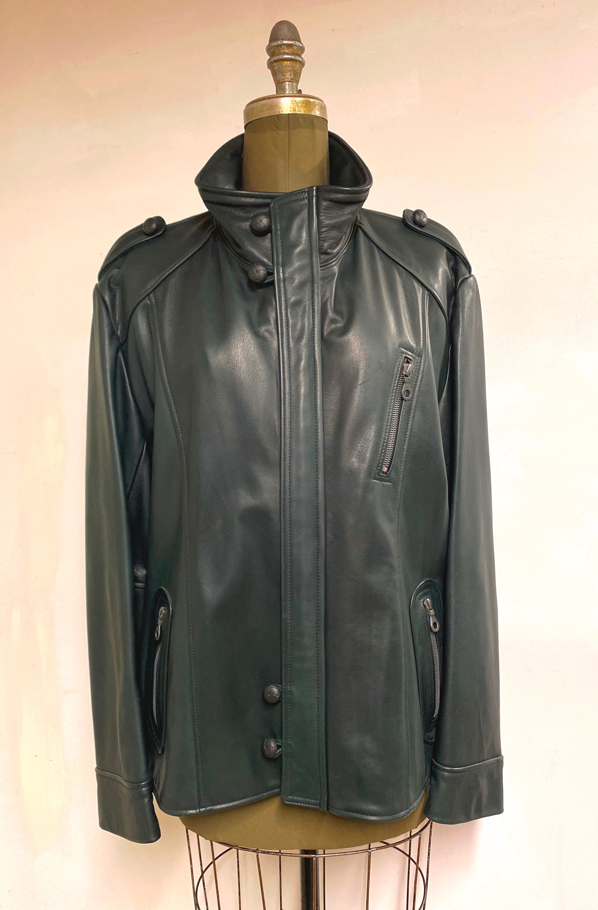 Mens Leather Car Coat- Style #AB117ZJ – CoatsByMaryEllen