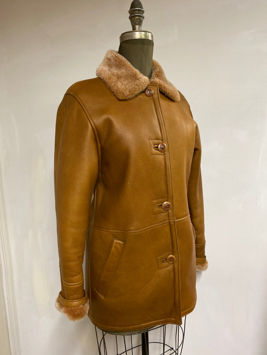 Women's Shearling Jacket- Style AB123BC