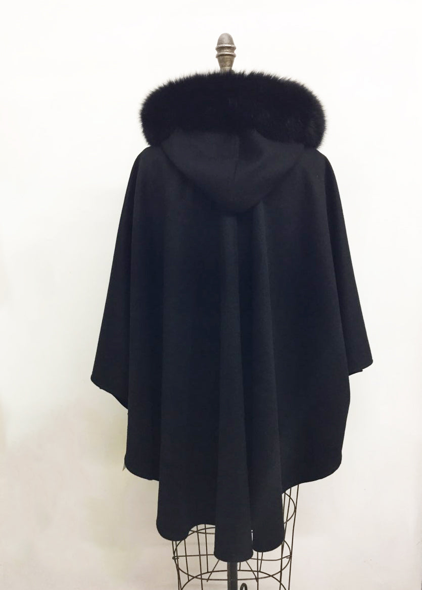 Cape coat | Loose wool coat | Street coat – AEL Studio