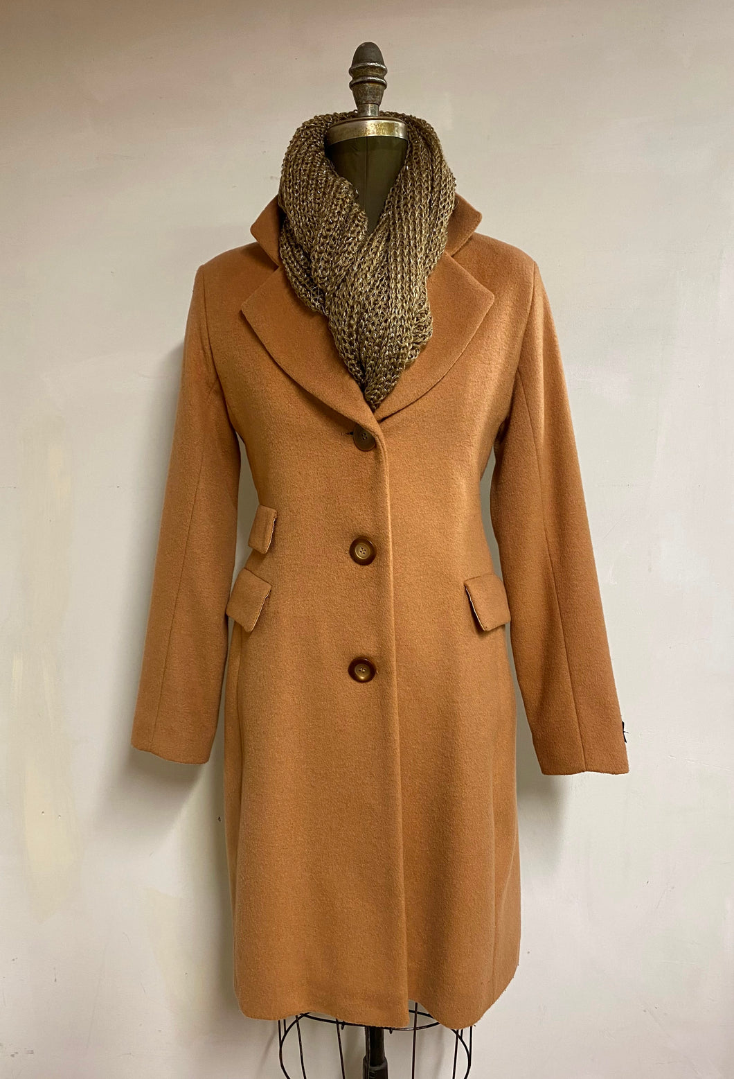 Mary Equestrian Style Coat - 50% Cashmere & Wool Blend