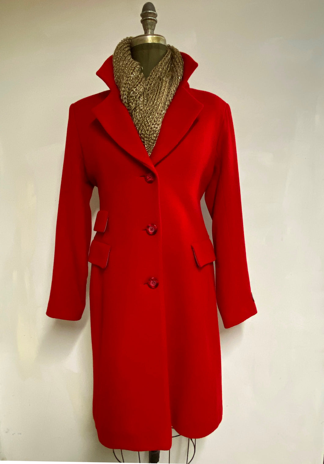 Mary Equestrian Style Coat - Cashmere & Wool Blend