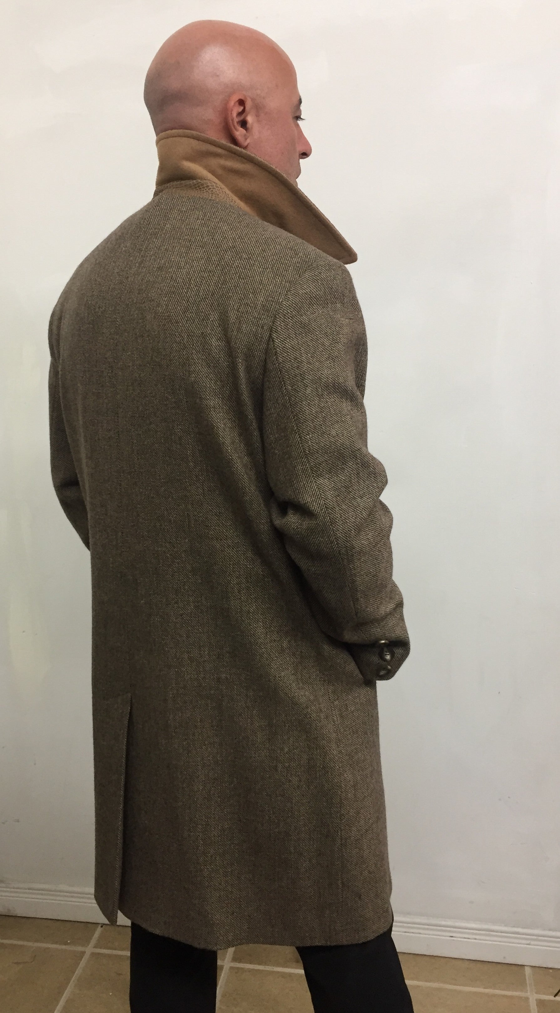 Theodore Coat 100 Pure Virgin Merino Wool M Brown Tweed Please Contact Us Directly For Custom Orders