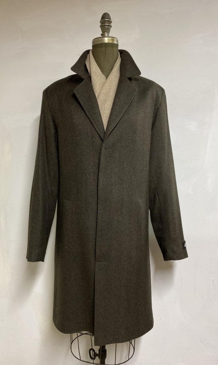 Domenico Top Coat - 100% Pure Virgin Merino Wool