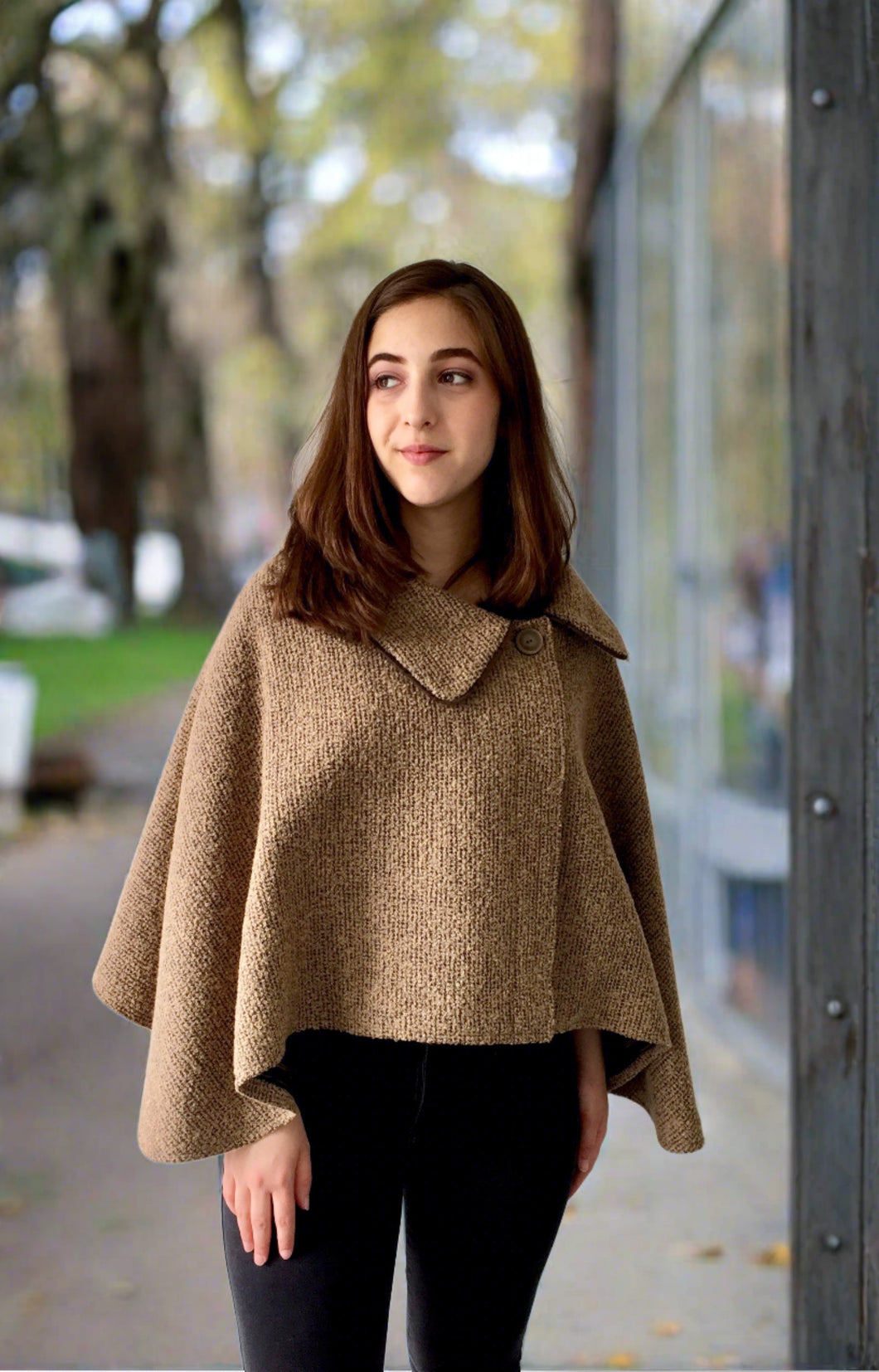 Alexandra Short Capelette - 100% Pure Merino Wool