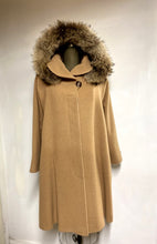 Load image into Gallery viewer, Fiorella Coat -Cashmere &amp; Wool Blend - Detachable Fox Hood
